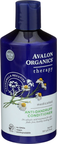 Avalon Organics - Medicated Anti Dandruff Conditioner, 14 Oz