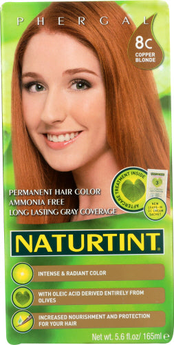 Naturtint - Permanent Hair Colorant 8C Copper Blonde, 5.6 Oz