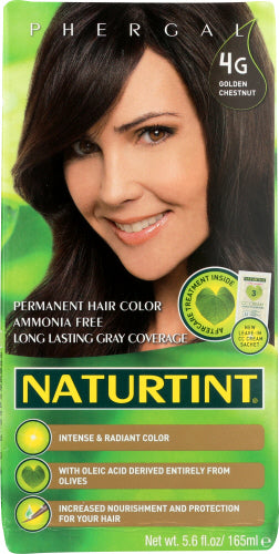 Naturtint - Permanent Hair Color 4G Golden Chestnut , 5.6 FO