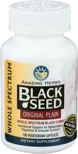 Amazing Herbs - Black Seed Original Plain, 100ct