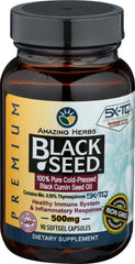 Amazing Herbs - Premium Black Seed Oil 500 MG (90 Softgels)