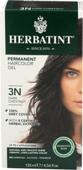 Herbatint - Permanent Haircolor Gel 3N Dark Chestnut, 4.56 oz