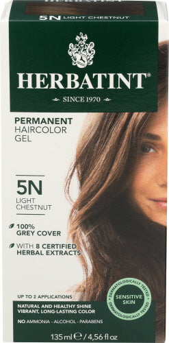 Herbatint - Permanent Hair Color Gel Light Chestnut , 4.56 oz