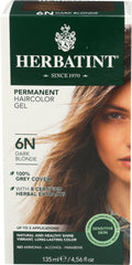 Herbatint - Permanent Hair Color Gel 6N Dark, 4.56 oz