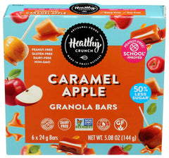 HEALTHY CRUNCH - Bar Granola Caramel Apple, 5.08 oz  | Pack of 6