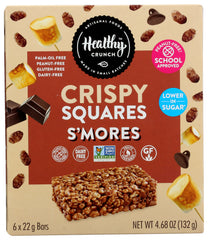 Healthy Crunch - Squares Crispy Smores, 4.68 OZ. | Pack of 6