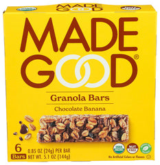 Made Good - Chocolate Banana Granola Bars 6ct, 5.1 oz | Pack of 6