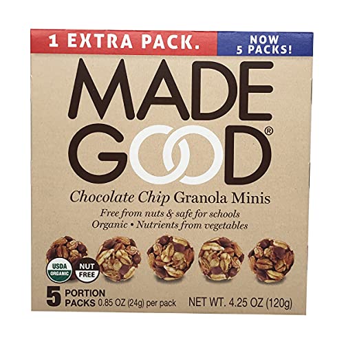 Made Good - Organic Granola Minis Chocolate Chip, 4.25 oz | Pack of 6