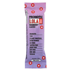 Lola Snacks Bar Probiotic Cranberry Almond, 1.76 Oz
 | Pack of 12