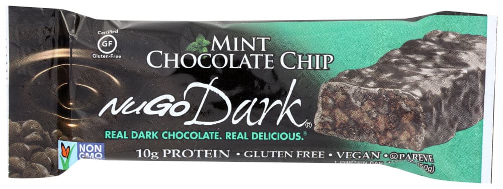 Nugo Dark Mint Chocolate Chip Protein Bar, 1.76 oz - Pack of 12