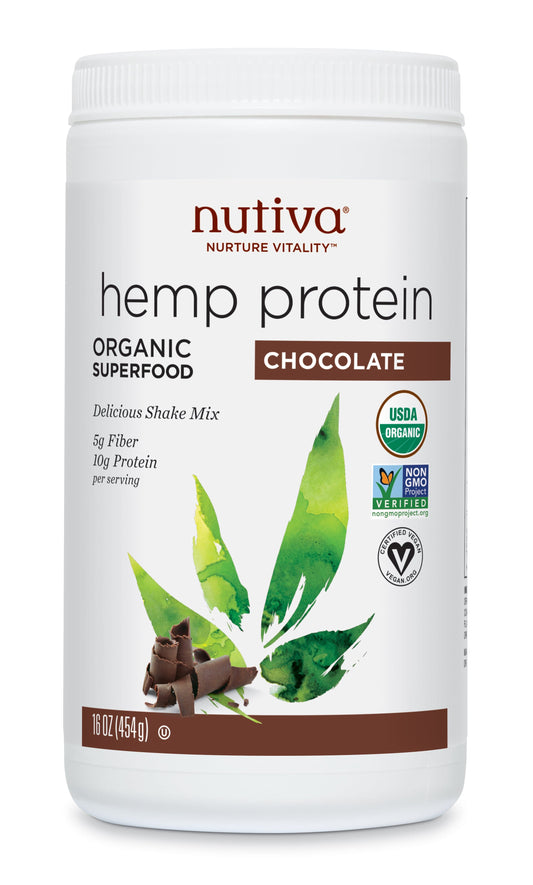 Nutiva Organic Hemp Shake Chocolate - 454g