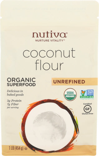 Nutiva Organic Coconut Flour 1 Lb | Pack of 6