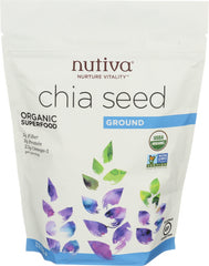 Nutiva - Organic Premium Raw Ground Chia Seeds, 12  Oz