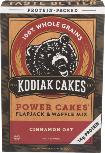 Kodiak - Cakes Cinnamon Oat Flapjack & Waffle Mix, 20 oz | Pack of 6