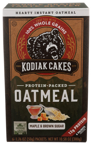 Kodiak - Maple & Brown Sugar Oatmeal, 10.58oz | Pack of 6