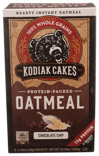 Kodiak - Chocolate Chip Oatmeal, 10.58oz | Pack of 6