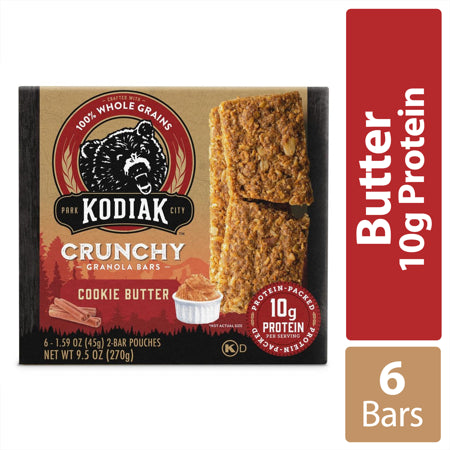 Kodiak  - Cookie Butter Crunchy Granola Bars , 9.5 oz | Pack of 12