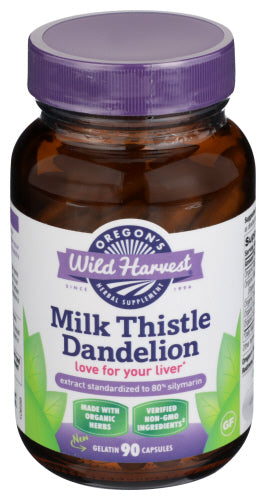 Oregon's Wild Harvest - Milk Thistle Dandelion, 90 Cp | Pack of 3