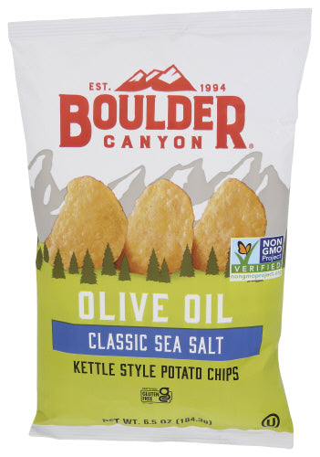 Boulder Canyon - Potato Chips Olive Oil 6.5 Oz | Pack of 12