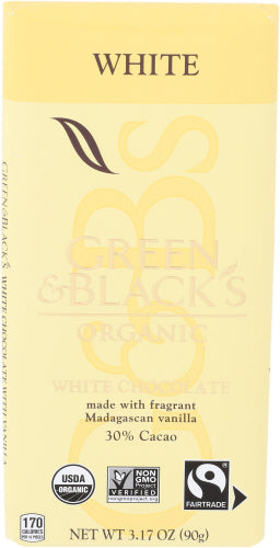 Green & Black's - Organic White Chocolate, 3.17 Oz | Pack of 10