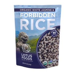 Lotus Foods - Organic White Jasmine & Forbidden Rice Blend, 8 oz. | Pack of 6