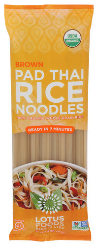 Lotus Foods - Brown Rice Pad Thai Organic Noodles, 8 Oz | Pack of 8