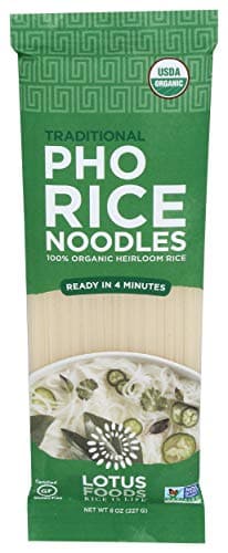 Lotus Foods Organic Traditional Pho Rice Noodles 8 Oz
 | Pack of 8