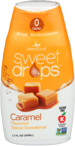 Sweet Leaf - Stevia Caramel Natural Sweetener Sweet Drops, 1.7 oz | Pack of 12