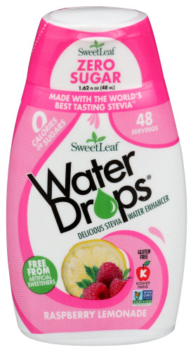 Sweet Leaf - Raspberry Lemonade Water Drops, 1.62 Fz | Pack of 12