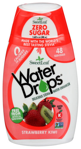 Sweet Leaf - Strawberry Kiwi Water Drops, 1.62 Fz | Pack of 12