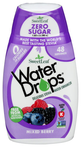 Sweet Leaf -  Mixed Berry Water Drops, 1.62 Fz | Pack of 12