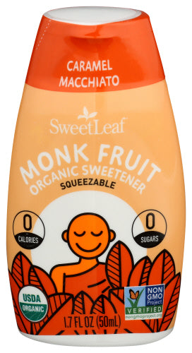 Sweetleaf - Caramel Macchiato Liquid Monk Fruit, 1.7 OZ. | Pack of 6