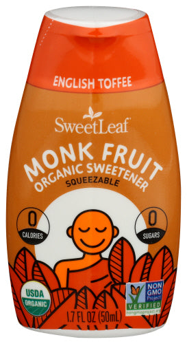 Sweetleaf - English Toffee Liquid Monk Fruit, 1.7 OZ. | Pack of 6