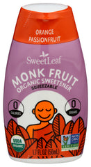 SWEETLEAF MONK - Organic Monk Fruit Sweetener Squeezable Orange Passionfruit 1.7 Oz  | Pack of 6