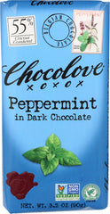 Chocolove - Peppermint in Dark Chocolate , 3.2 OZ - Pack of 12