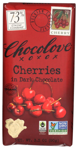 Chocolove - Dark Chocolate Bar Cherry 3.2 Oz - Pack of 12