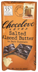 Chocolove - Salted Almond Butter in Dark Chocolate, 3.2 oz  - Pack of 10