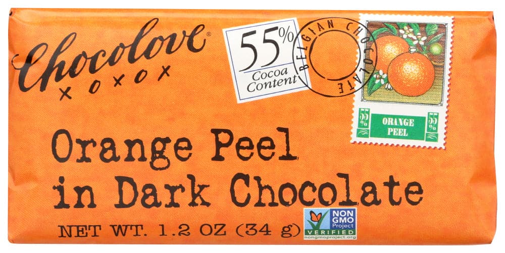 Chocolove - Mini Orange Peel in Dark Chocolate, 1.3 oz - Pack of 12