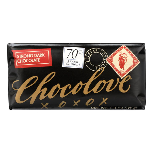 Chocolove Xoxo - Strong Dark Chocolate Mini Bar, 1.3  Oz - Pack of 12