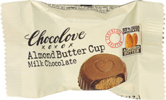 Chocolove - Xoxox Almond Butter Cup Milk Chocolate, 0.6 Oz - Pack of 50