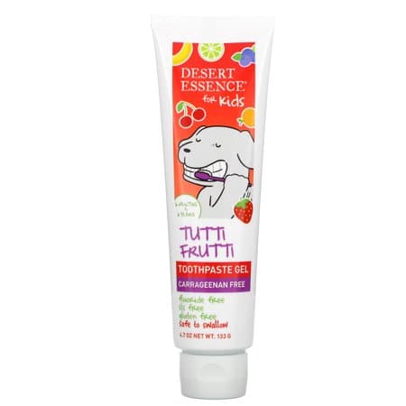 Desert Essence - Kids, Toothpaste Gel, Tutti Frutti, 4.7 Oz