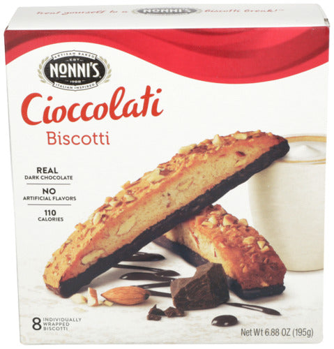 Nonni's - Cioccolati Biscotti , 6.88 oz  | Pack of 6