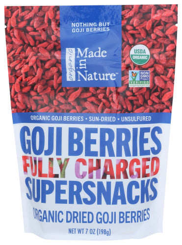 Made in Nature - Goji Berries Supersnacks, 7 Oz | Pack of 6