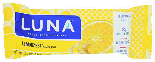 Luna - Lemonzest Whole Nutrition Bar, 1.69 Oz | Pack of 15