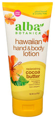 Alba Botanica - Replenishing Cocoa Butter Hawaiian Hand & Body Lotion, 7 Oz