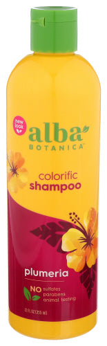 Alba Botanica - Hawaiian Natural Shampoo Colorific Plumeria, 12 Oz