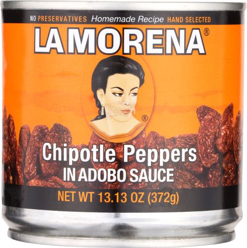 La Morena - Chipotle Peppers in Adobo Sauce, 13.13 Oz | Pack of 6