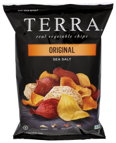 Terra Chips - Terra Original Real Vegetable Chips with Sea Salt, 6.8 Oz - Pack of 12