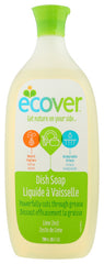 Ecover - Liquid Dish Soap Lime Zest, 25 oz | Pack of 6