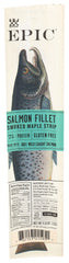 Epic - Snack Strip Salmon Fillet Smoked Maple, 0.8 Oz | Pack of 20